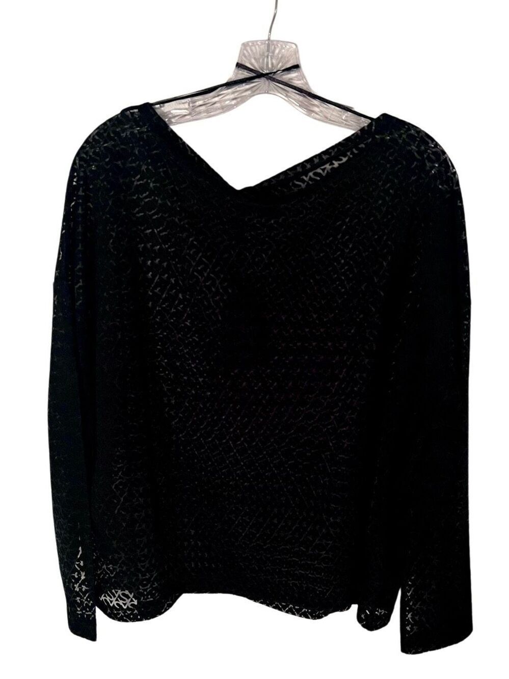 All Saints Devore Rita Shirt Black Size Small NWT All Over S Design - Picture 3 of 11